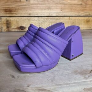 Circus NY by Sam Edelman Purple Puff Marlie Platform Slip On Heel